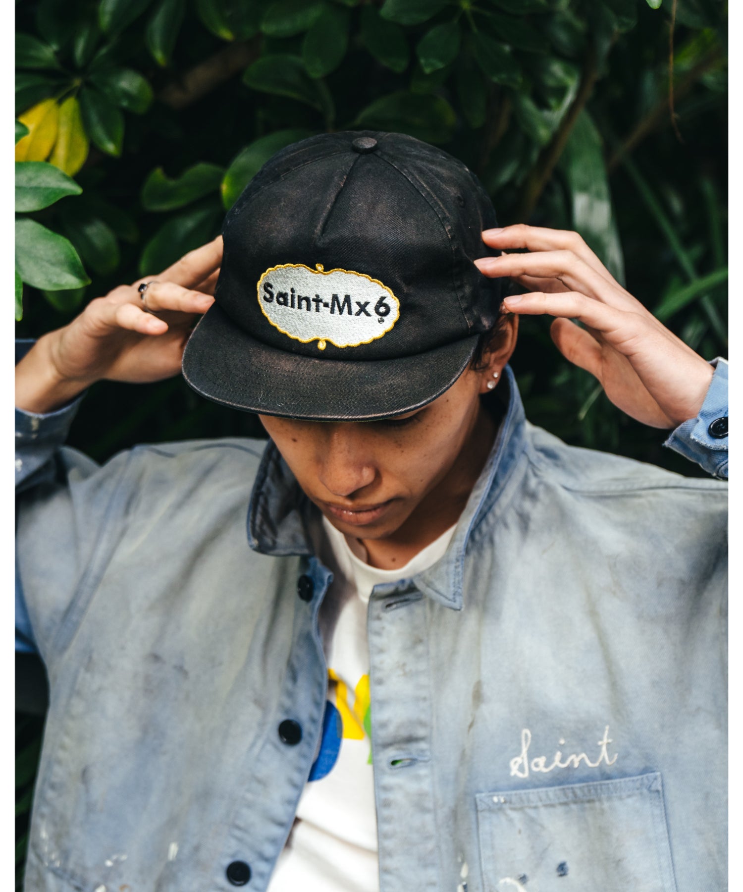 5PANEL CAP / EAT ME / BLACK - SAINT MXXXXXX (セントマイケル) - cap