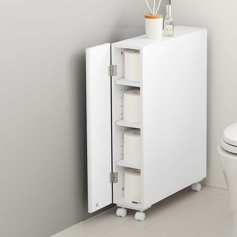 トイレラック スリム キャスター付き 薄型 幅14cm 細い - flatoo