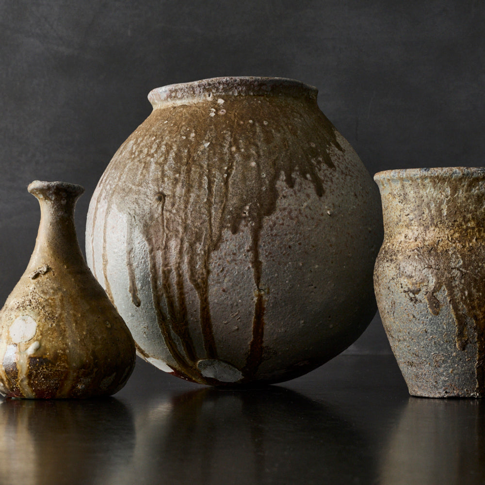 茶道具 美濃光寿造 茶入 大名物日野肩衝写 小林太玄極箱 茶道具 美濃