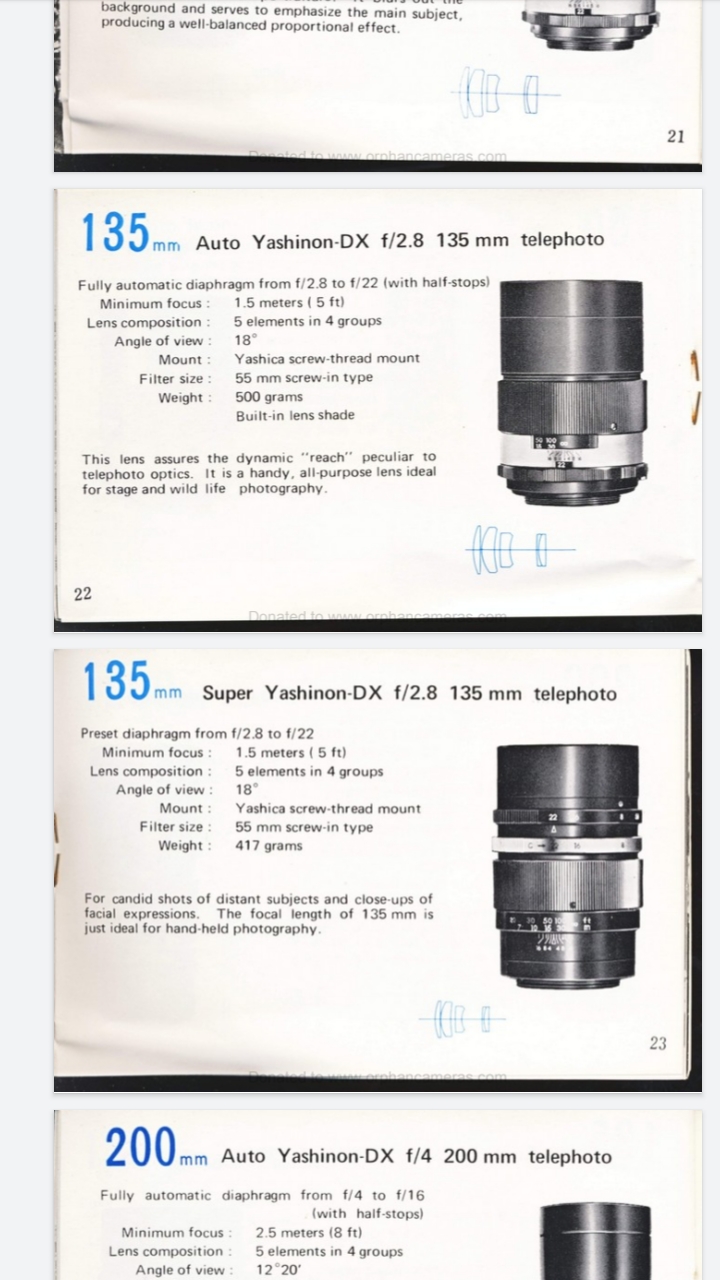 Yashinon DX 135/2.8 - black