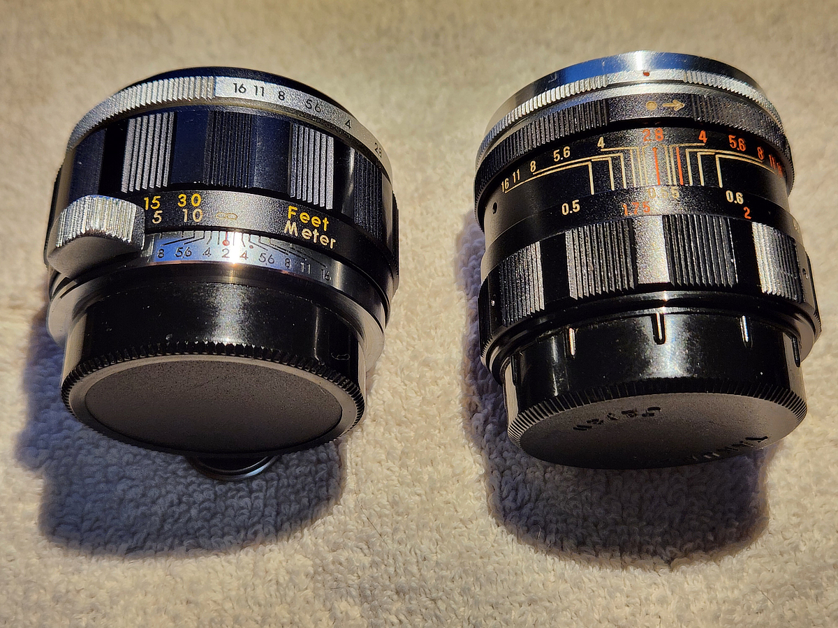 Auto Yashinon 5cm f2 variations