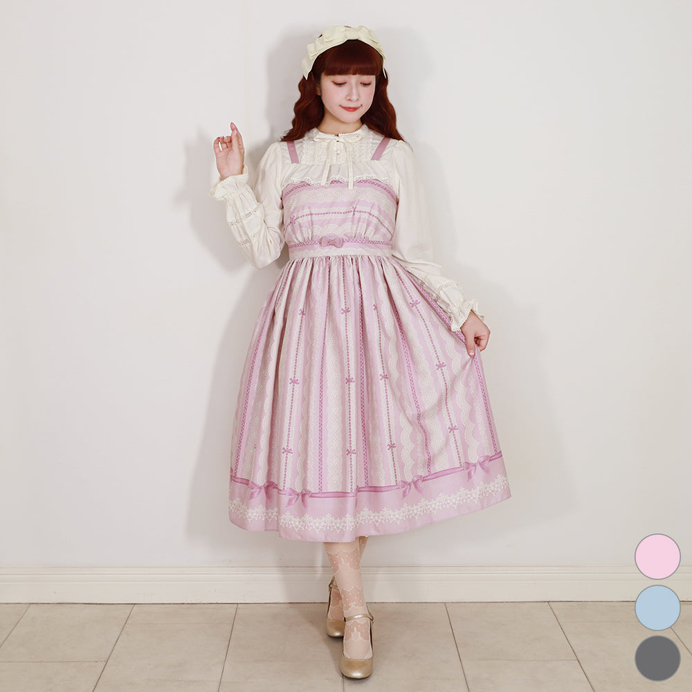 レースミルフィーユジャンパースカート-Melody BasKet(メロディー