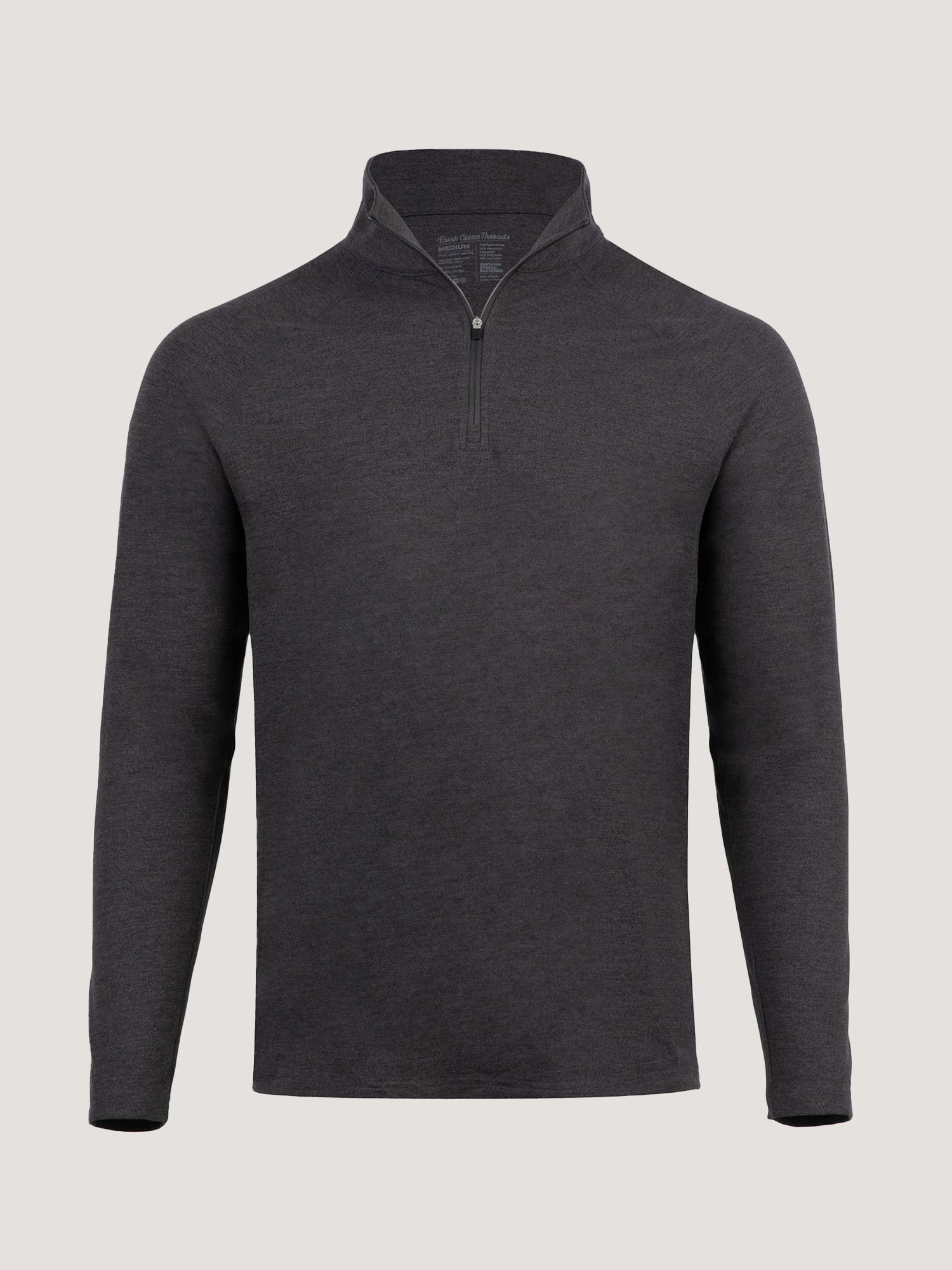 Charcoal Tech Quarter Zips | Men's Pullovers at FCT – Fresh Clean
