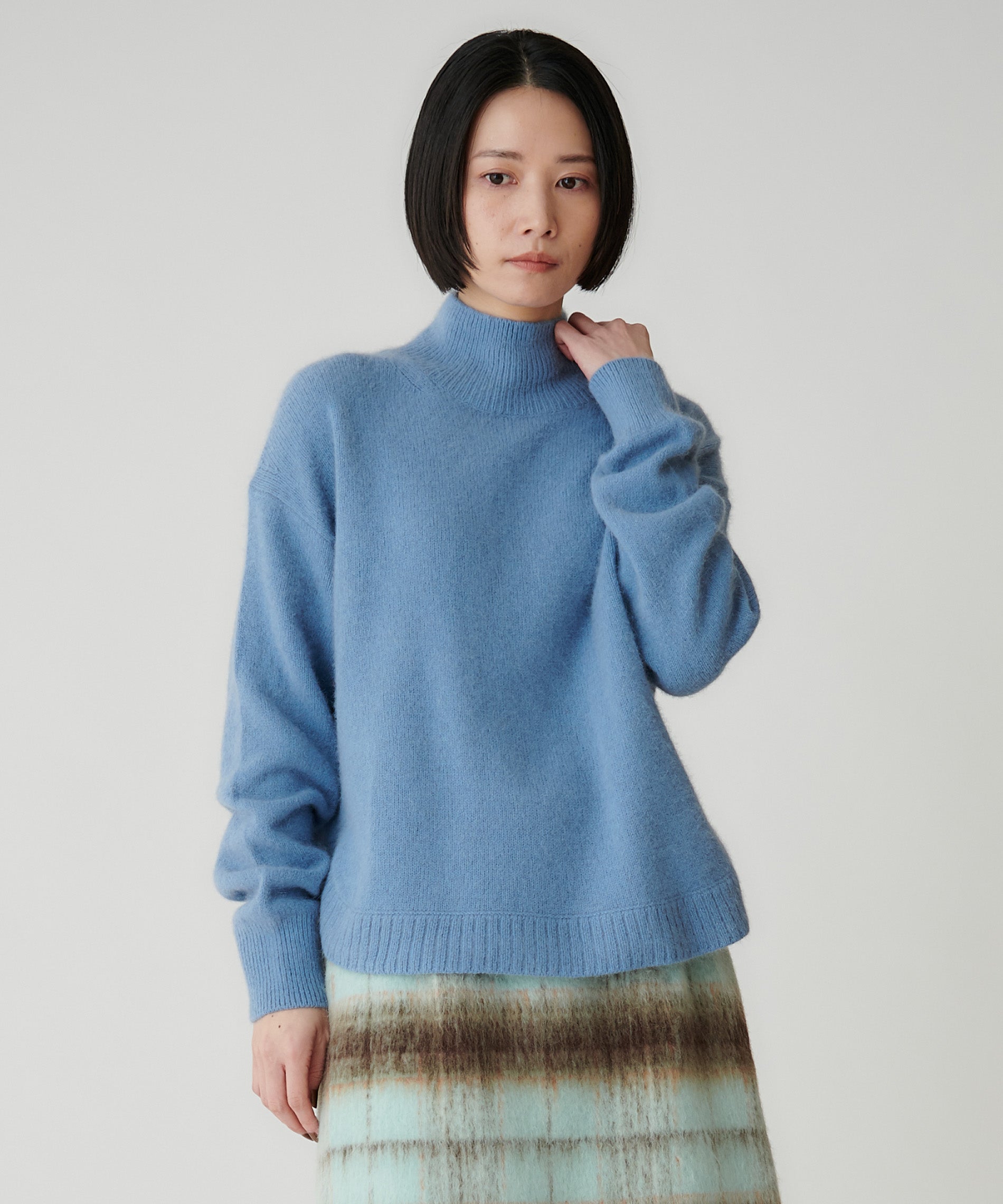 FOX混ラウンドヘムニットプルオーバー – FACE SANS FARD