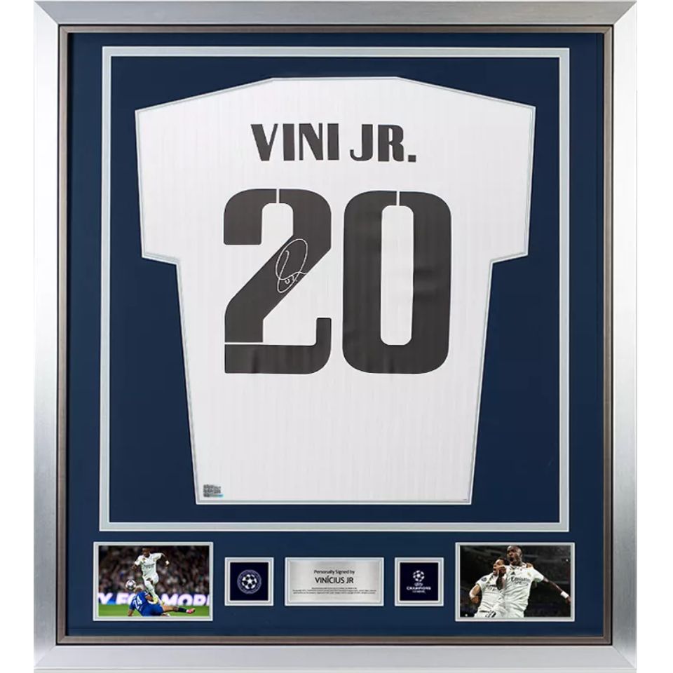 ヴィニシウスJr【直筆サイン入り】レアルマドリード ホームユニホーム