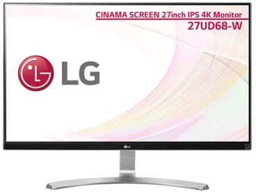 LG、4K/27型のフレームレス液晶。PCソフトごとに自動でOSD設定変更も