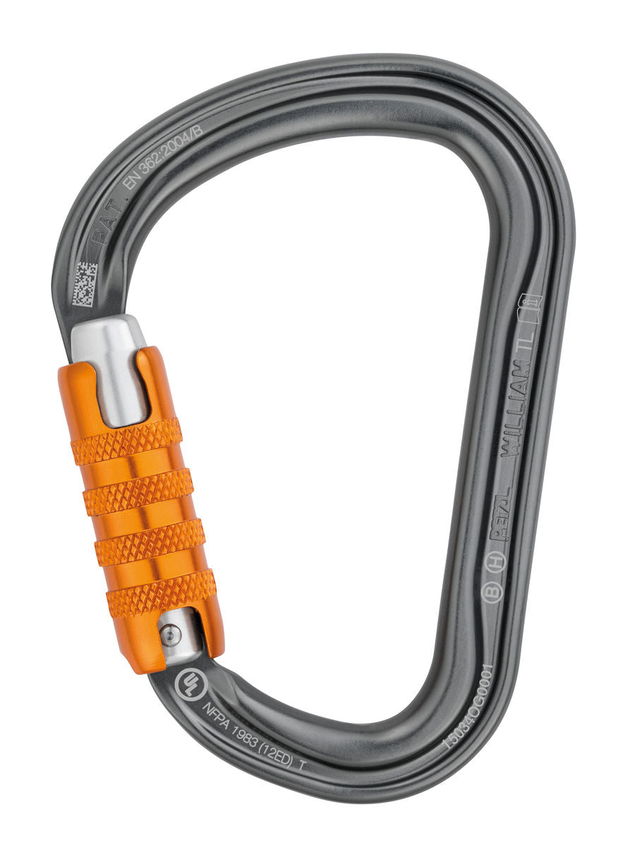 Petzl Aluminum WILLIAM TRIACT-LOCK Carabiner | ABEE Inc.