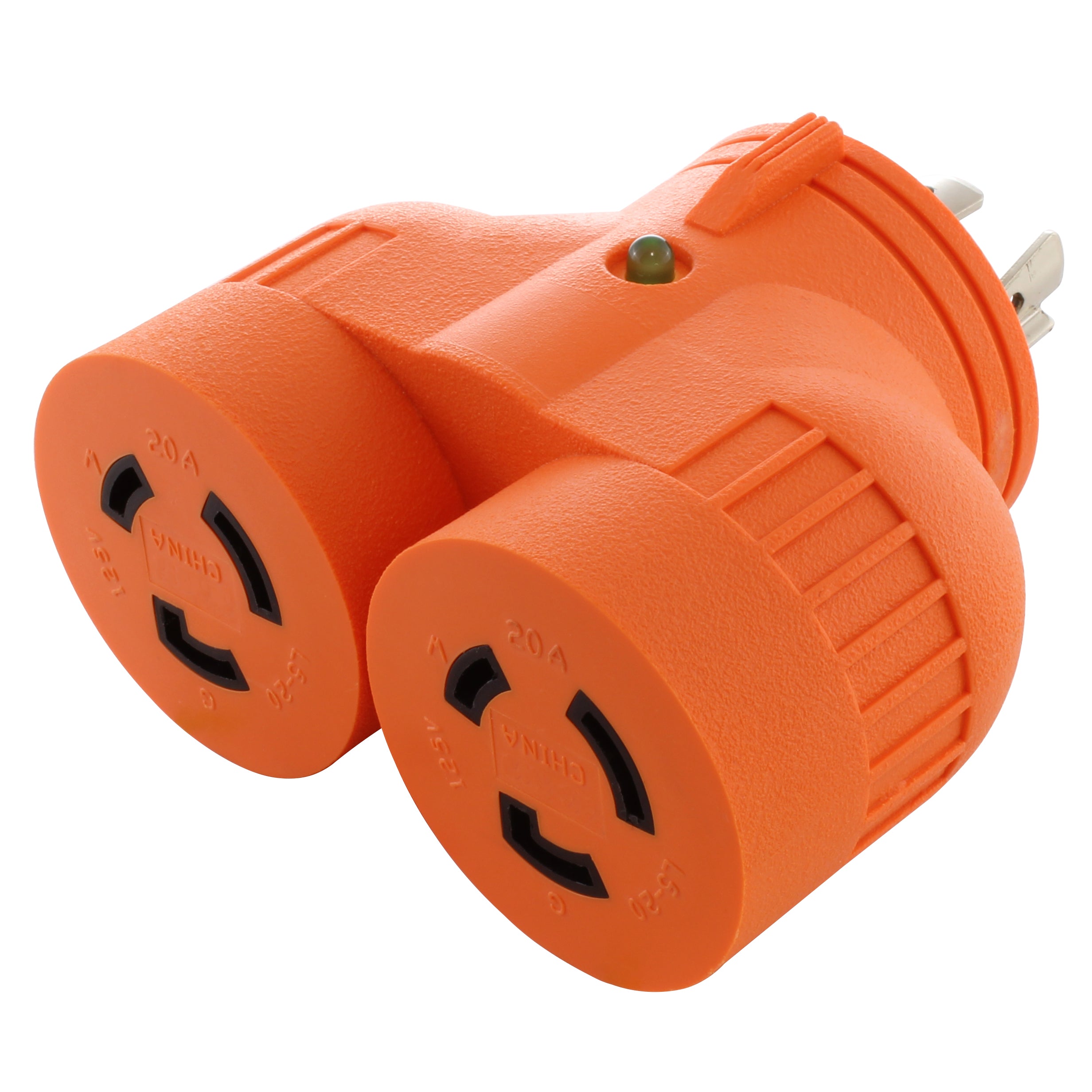 AC WORKS® V-DUO Adapter | Generator One to Two V Outlet Adapter