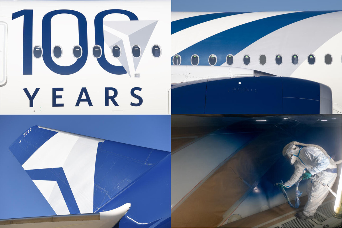 デルタ航空、創立100周年記念塗装を公開、機体はA350-900 | AIRLINE