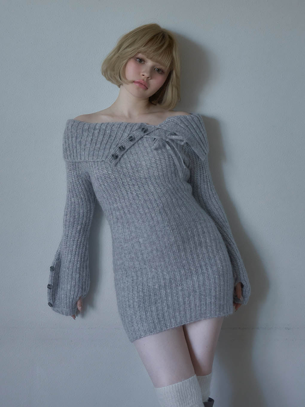 Amari ribbon mini dress