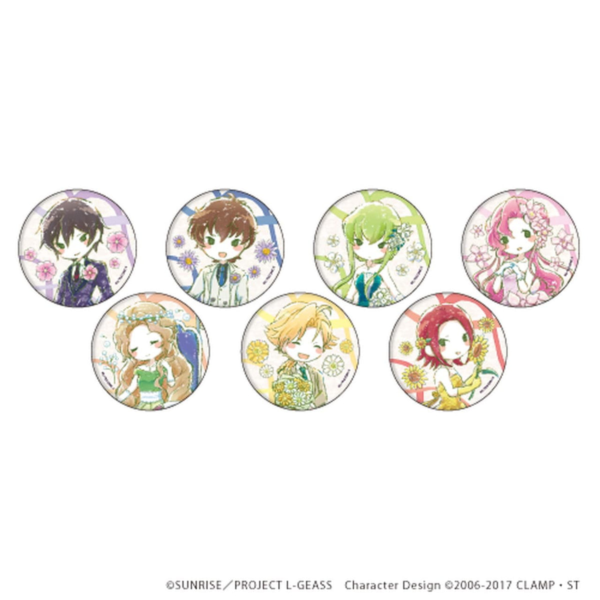 コードギアス 反逆のルルーシュ グラフアートデザイン 花ver. 缶バッジ