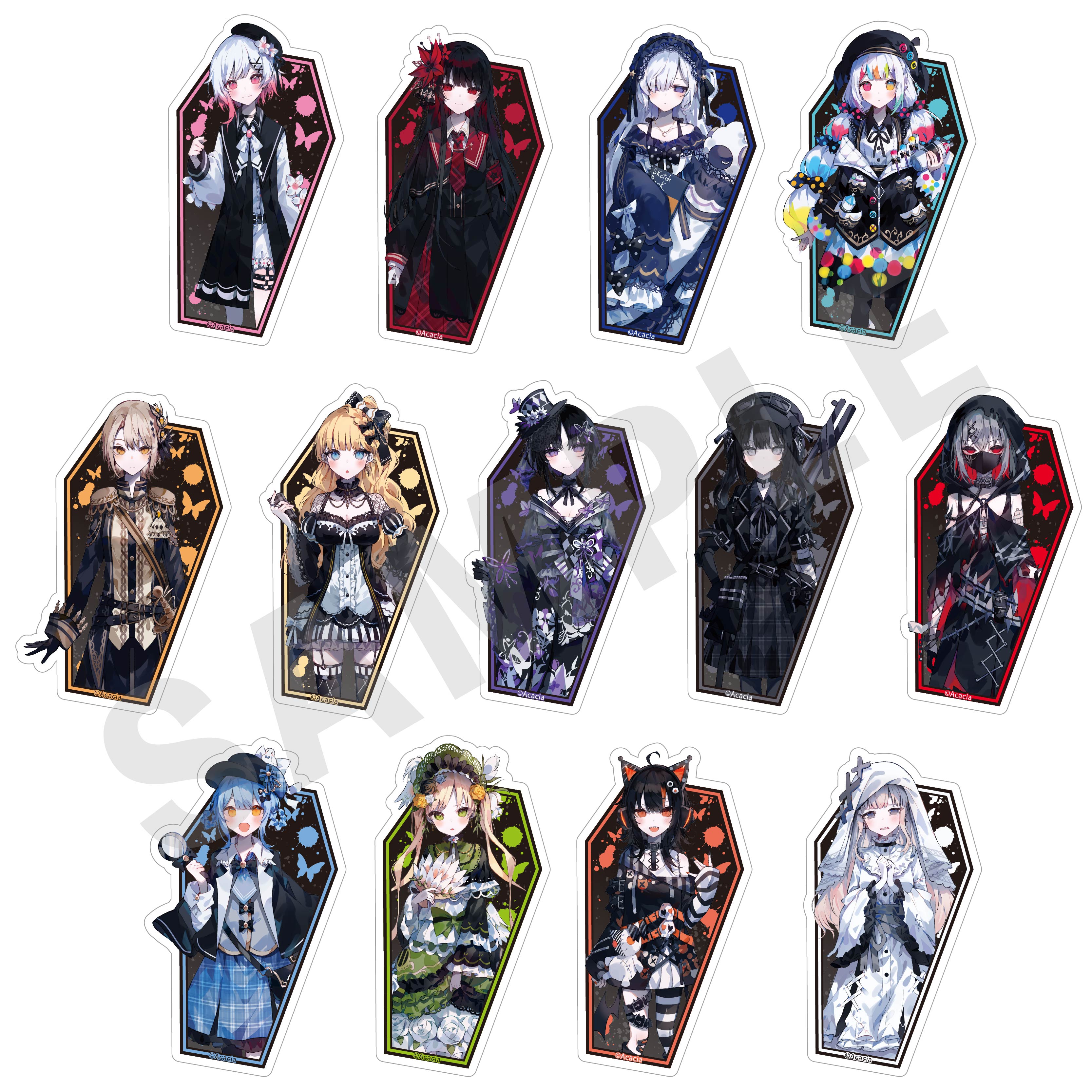 単品】「魔法少女ノ魔女裁判」トレーディングステッカー（全13種