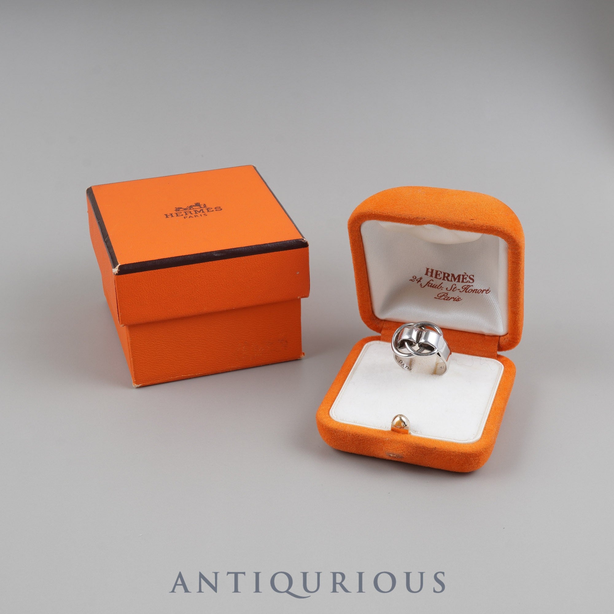 エルメス リング ドゥザノー スターリングシルバー #51 箱 ケース
