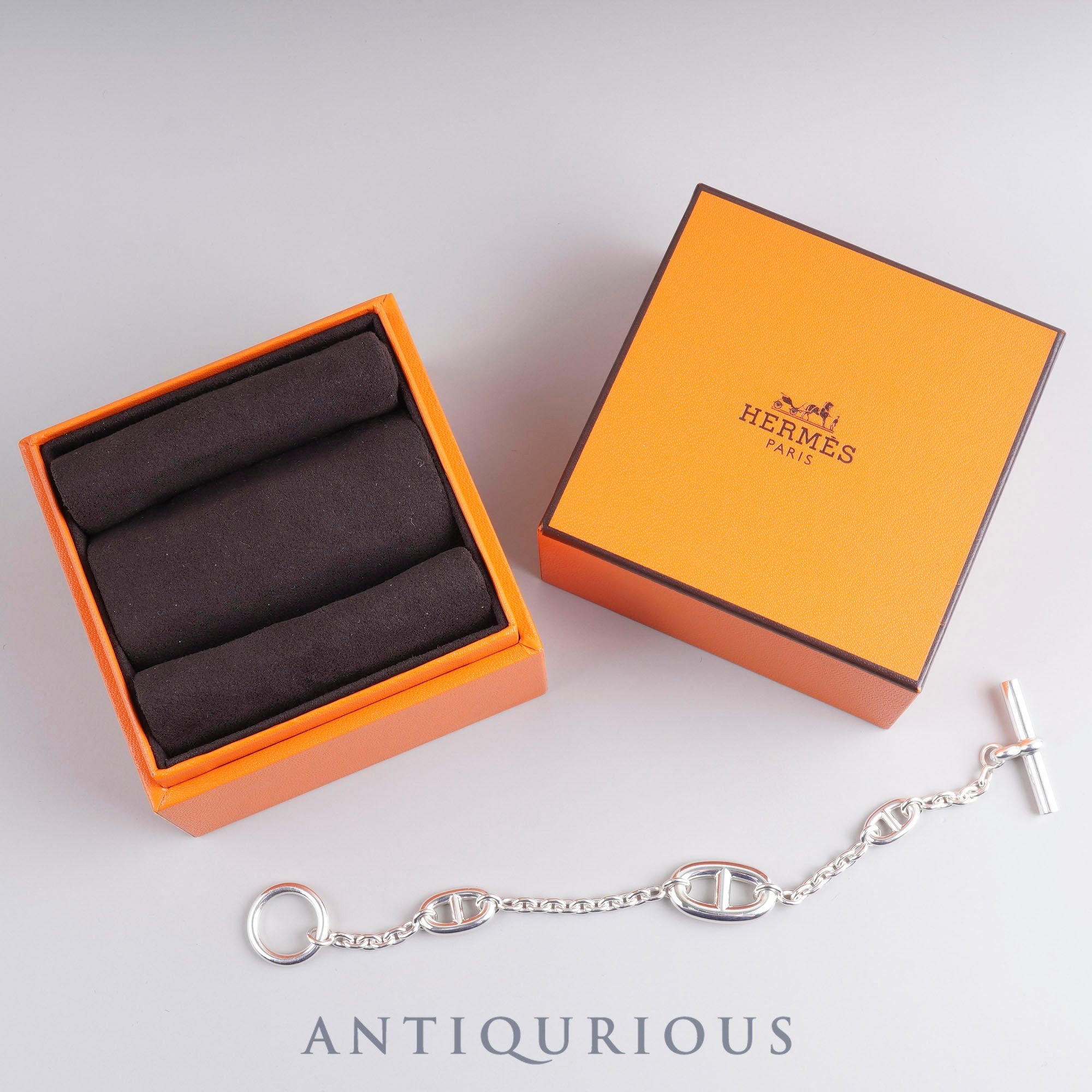 エルメス ブレスレット シェーヌダンクル ファランドール LG SV925 箱