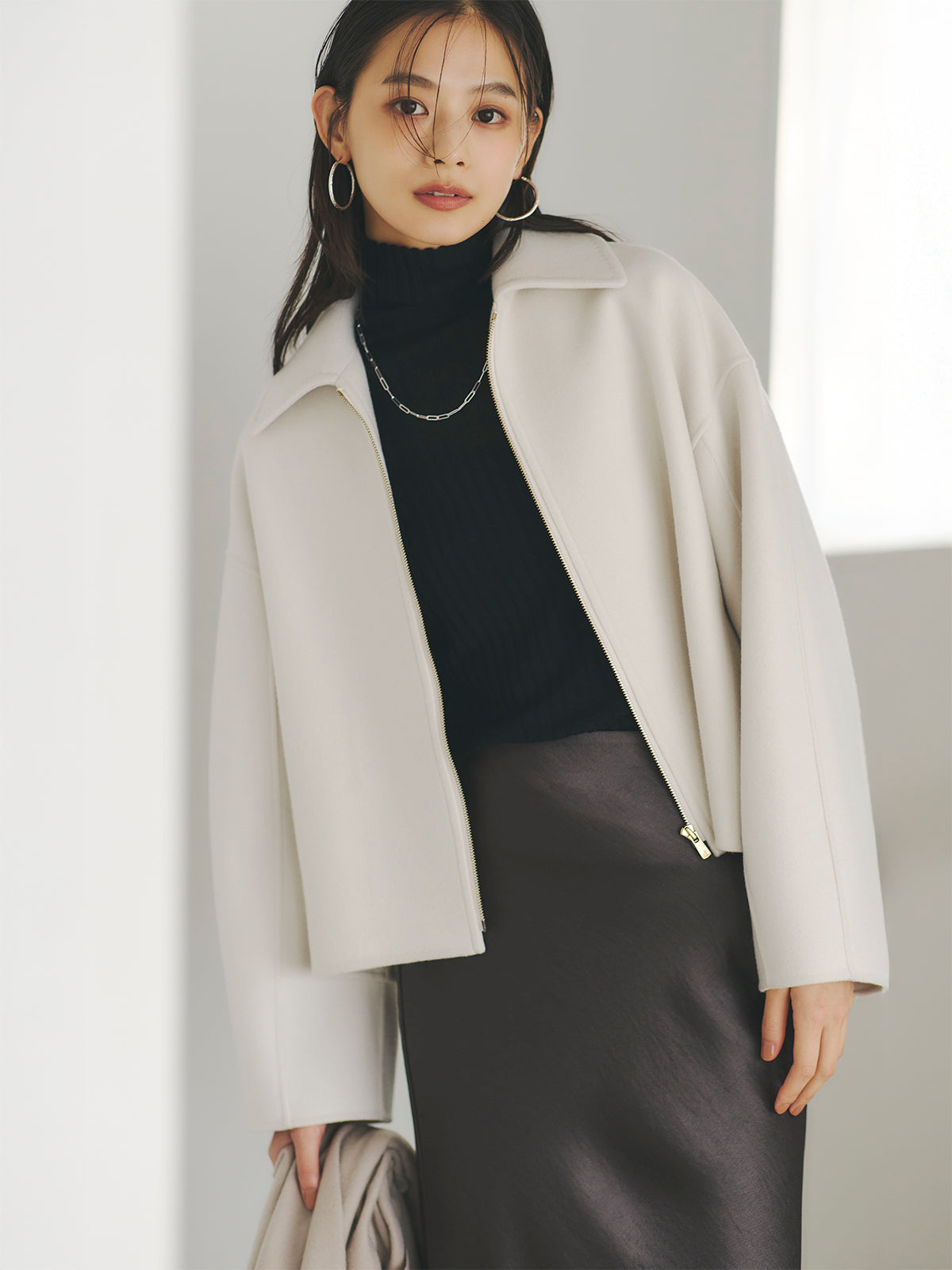 リバーウールショートコート