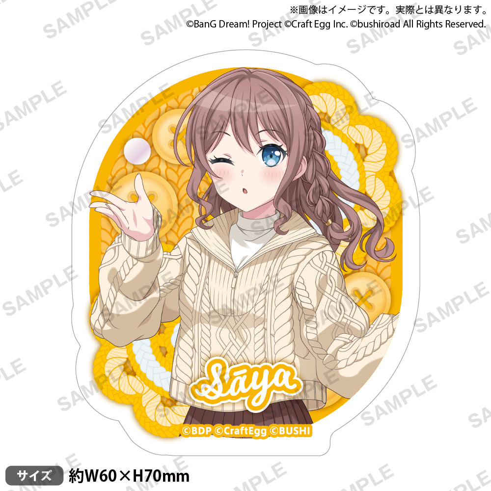 バンドリ！ ガールズバンドパーティ！ ステッカー 山吹沙綾 2023