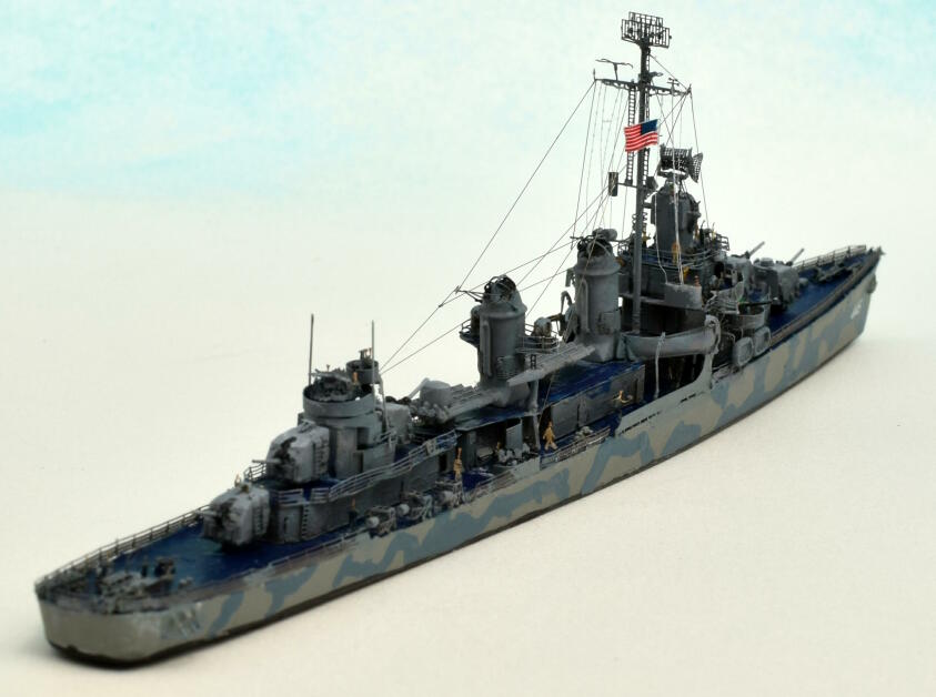タミヤ製1/700 アメリカ海軍 フレッチャー級駆逐艦「フレッチャー