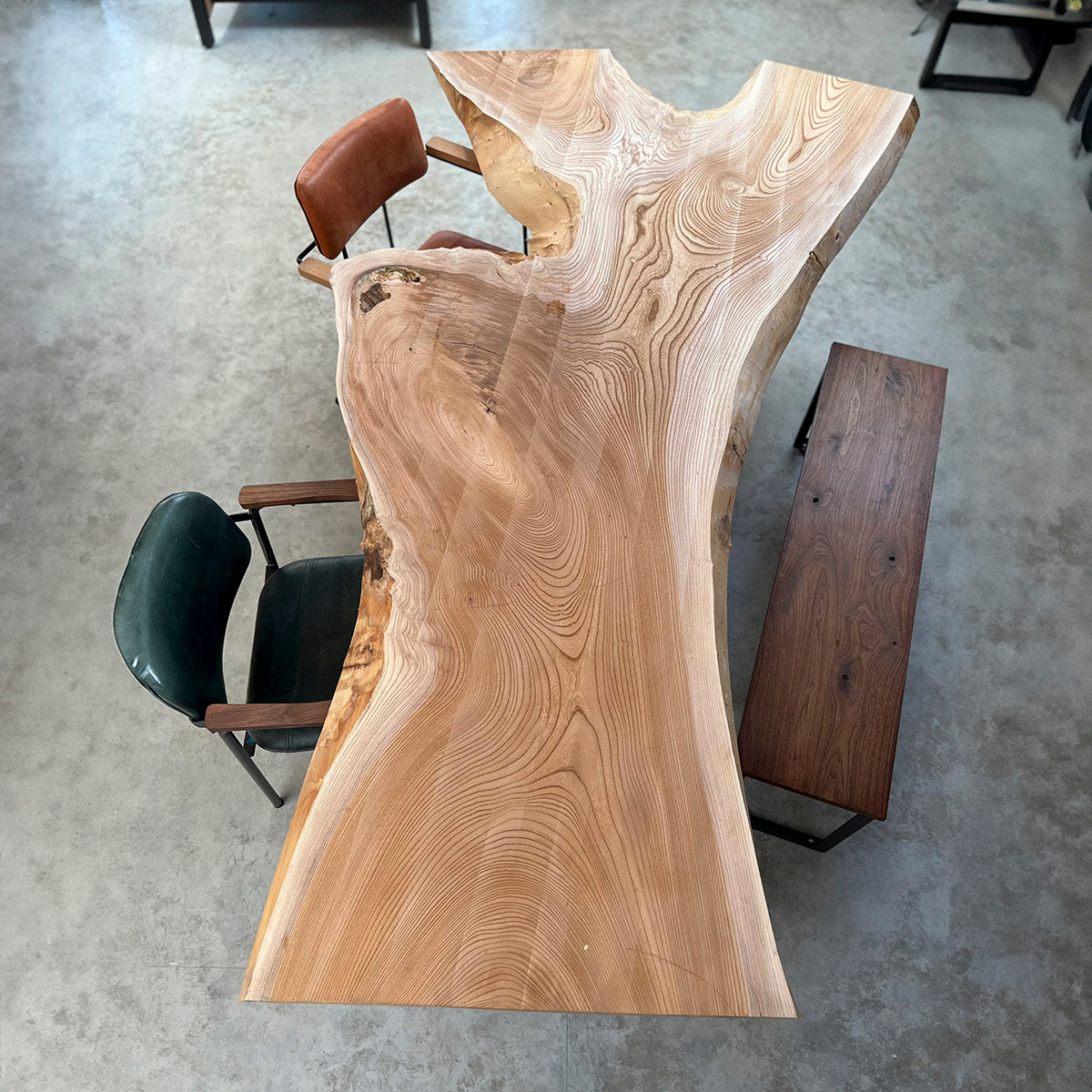 無垢一枚板 欅（ケヤキ）《G803》W2370/未仕上げ品 | オーダーメイドの