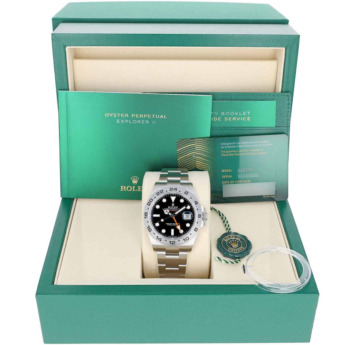 Rolex Explorer II 226570 Black NEW 2025 DECEMBER Steel 42 mm – BDHD