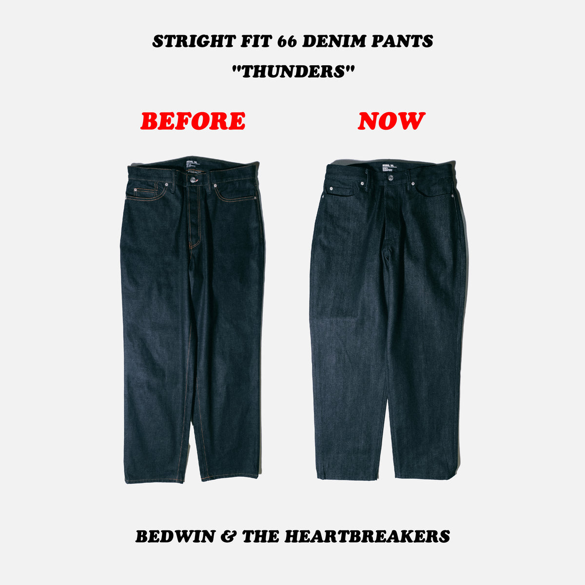 STRIGHT FIT 66 DENIM PANTS 