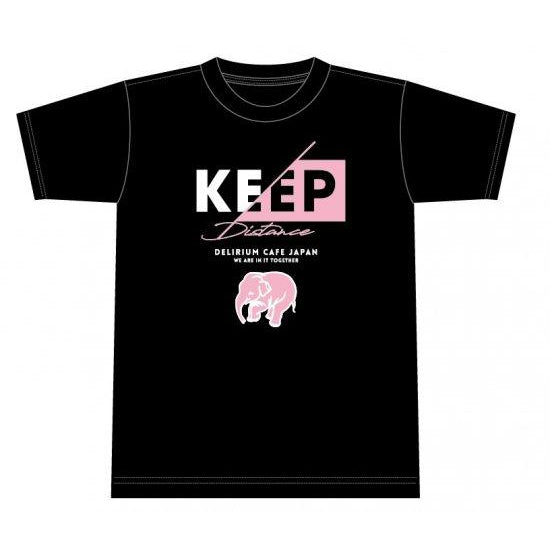 デリリウム Tシャツ「keep distance delirium JAPAN」【黒／S