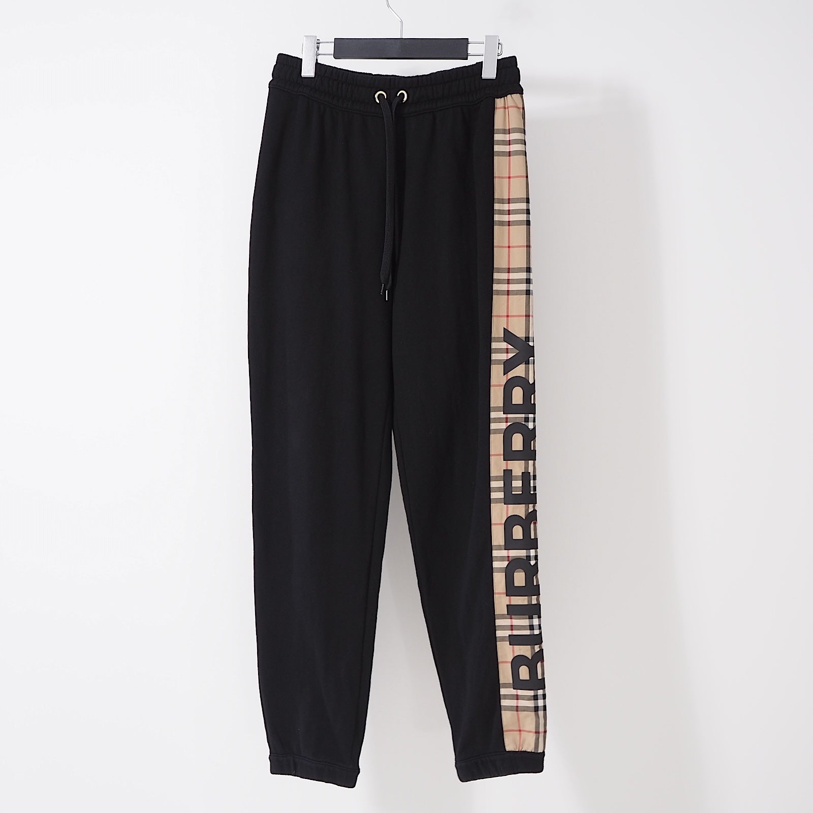 バーバリー Burberry 現行タグ サイドライン チェック ロゴ ジョガー