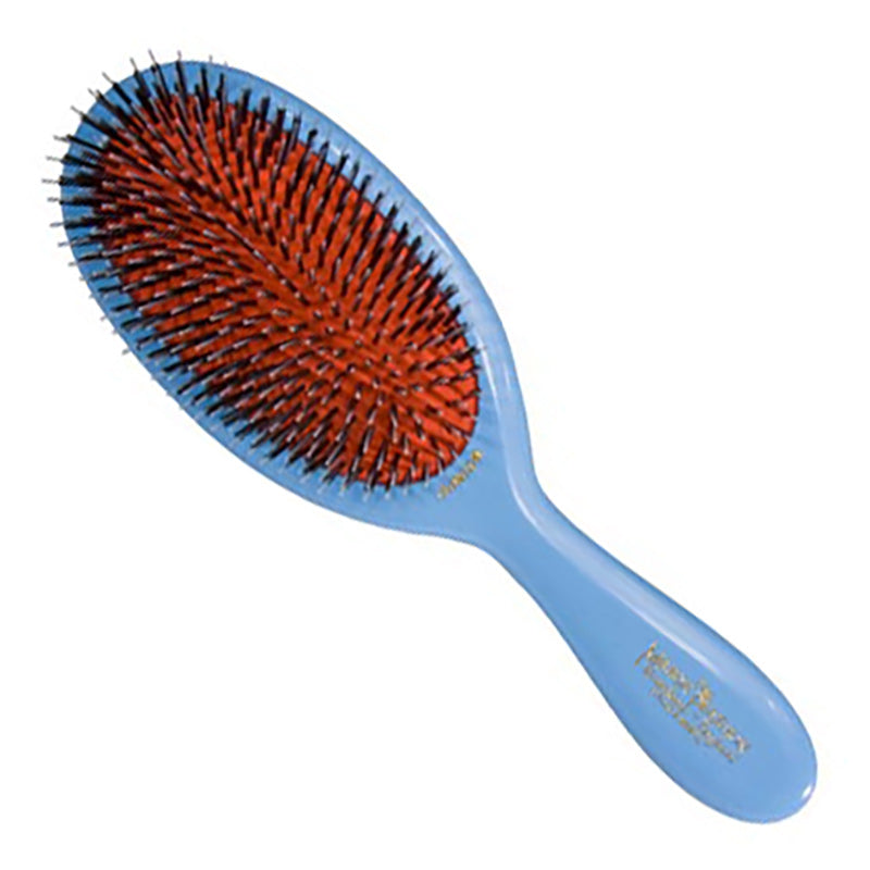 Junior Boar Bristle & Nylon Hairbrush - Blue – C.O. Bigelow
