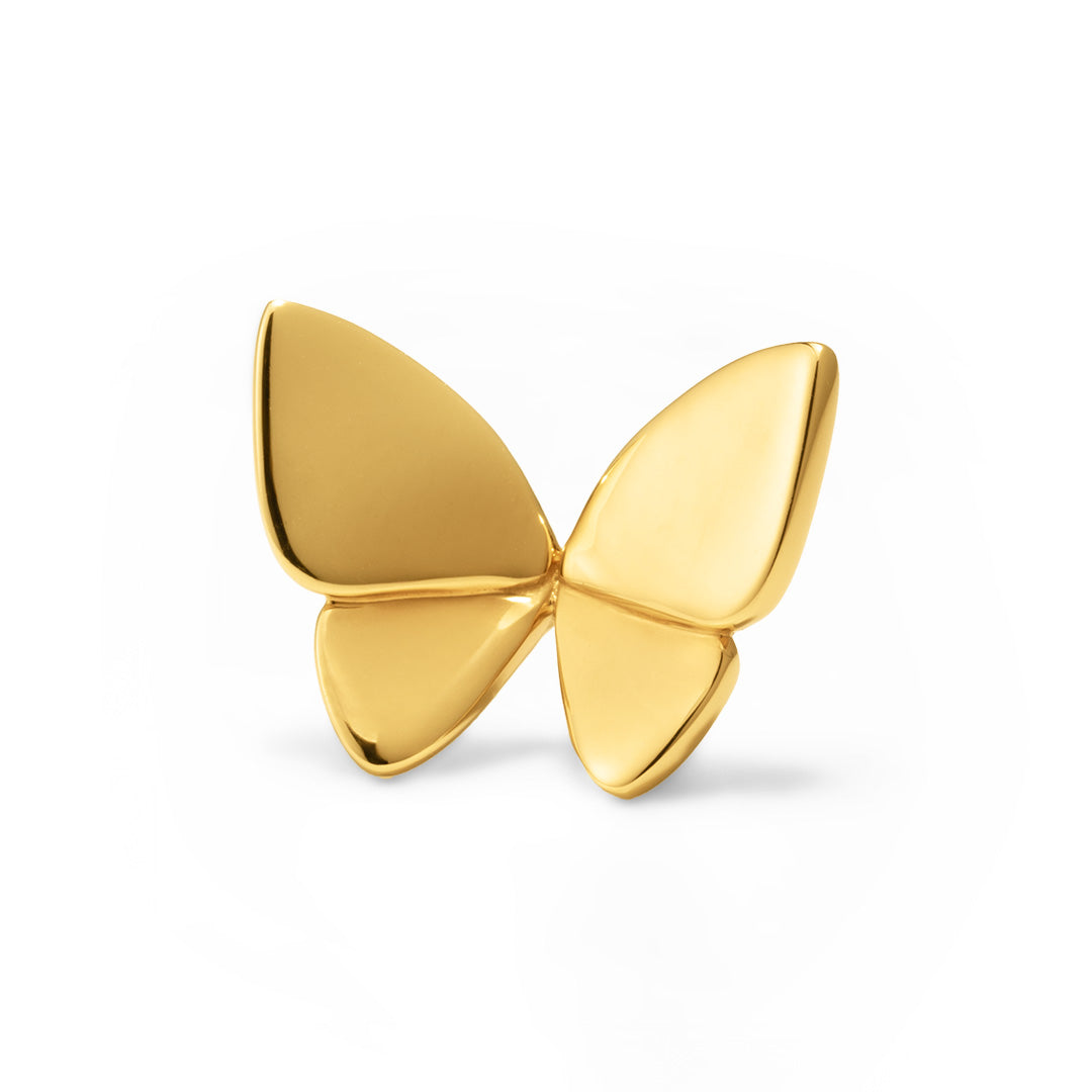 即日発送】シルバー925/K18イエローゴールドコーティングブローチ