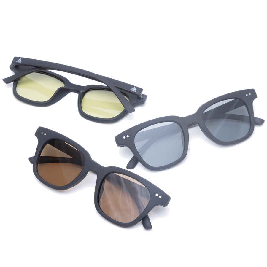 SUNKAK ( サンカク ) TYPE 2 MATT BLACK POLARIZED LENS SUNGLASSES