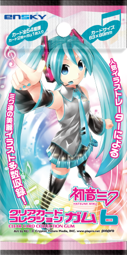 その他（グッズ）】「初音ミク クリアカードコレクションガム6」の