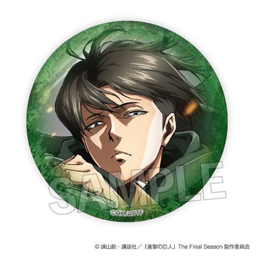 進撃の巨人 ギラギラ缶バッジ J リヴァイ兵長 – Blue Treasure Chest