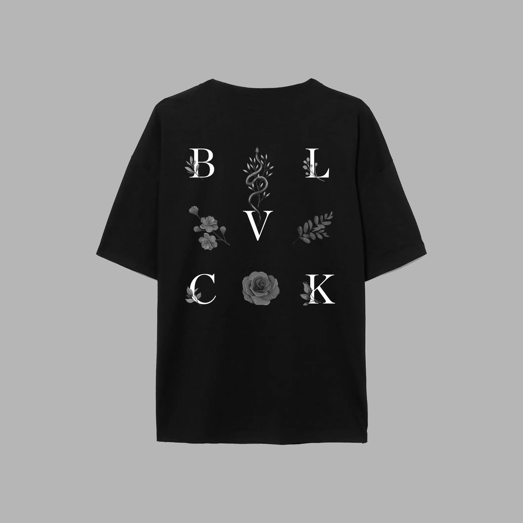 LOGO FLOWERS OVERSIZED TEE – Blvck Paris - Japan