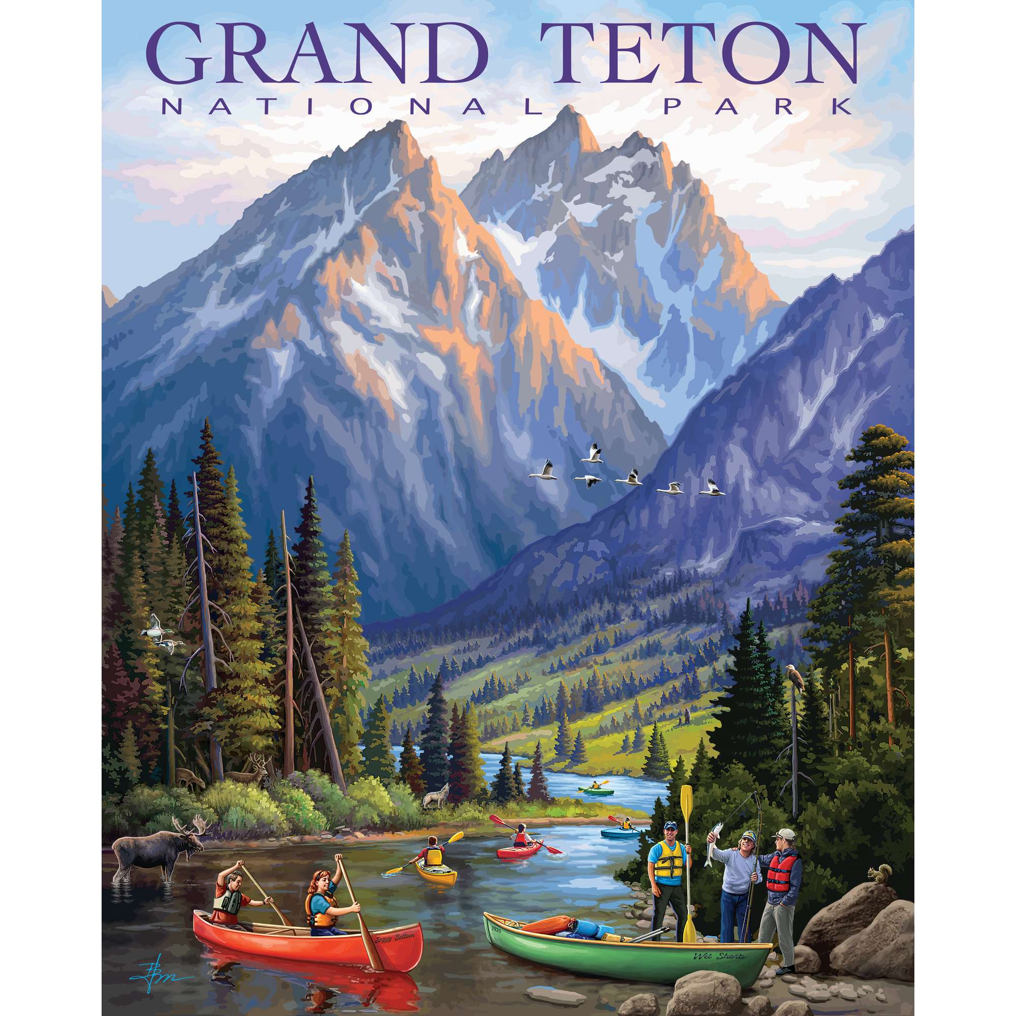 Grand Teton National Park | 500 Piece Boardwalk Jigsaw Puzzle
