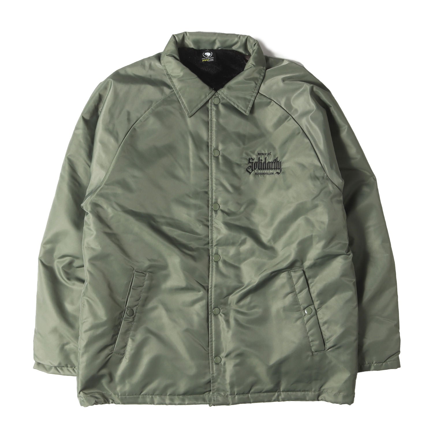 23SS ロゴ刺繍 裏ボア コーチジャケット(BOA COACH JKT SOLIDARITY