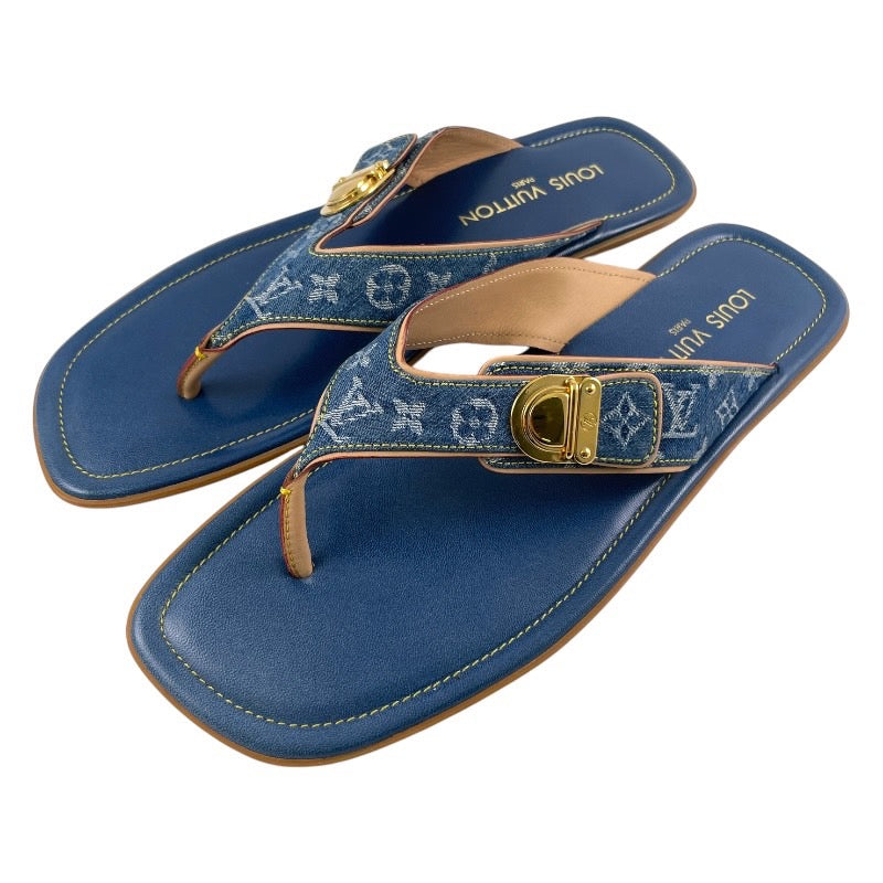 LOUIS VUITTON】ルイ・ヴィトン モノグラム デニム ビーチサンダル