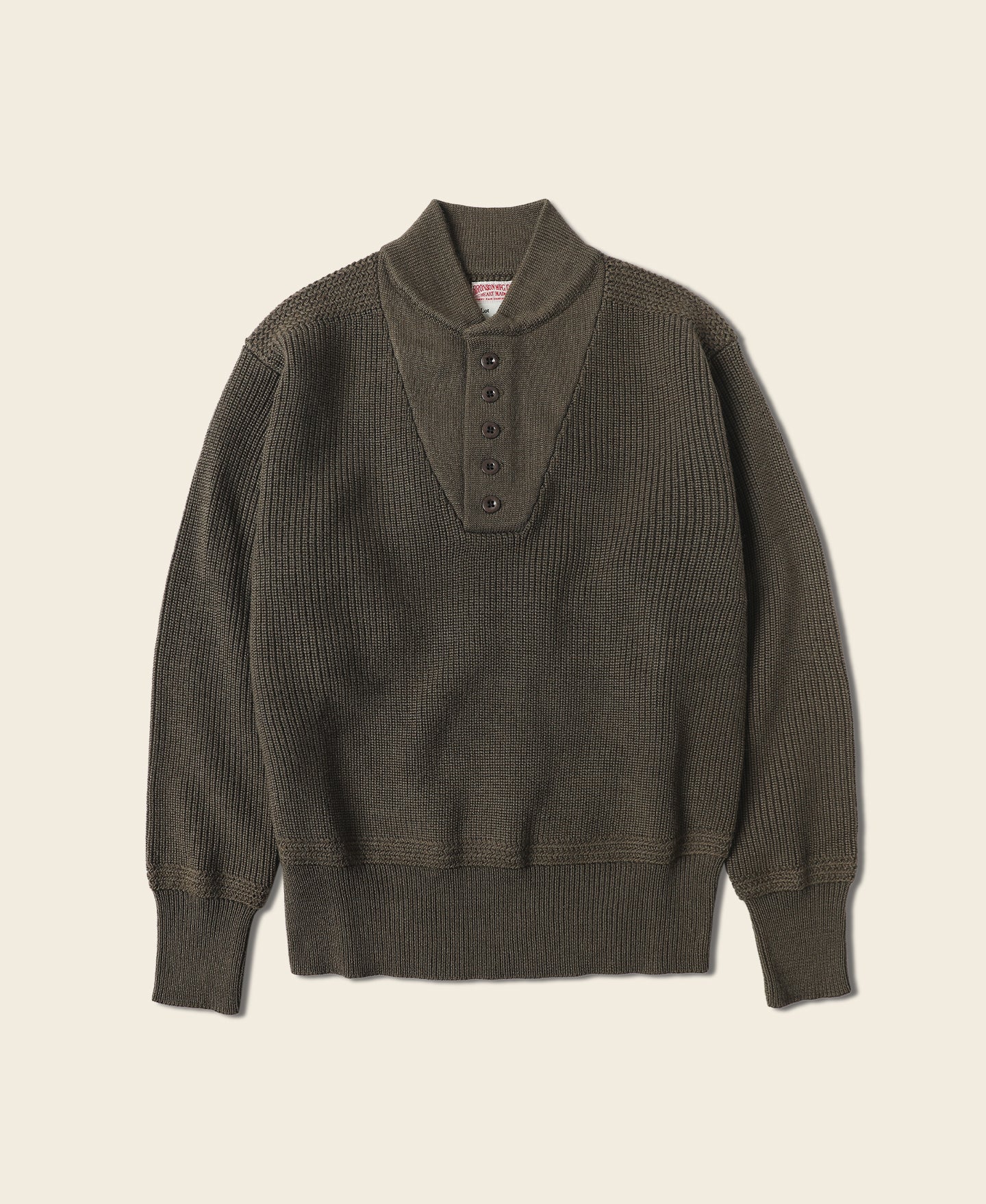 US Army High Neck Wool Sweater - Olive | Jeep Sweater | Bronson