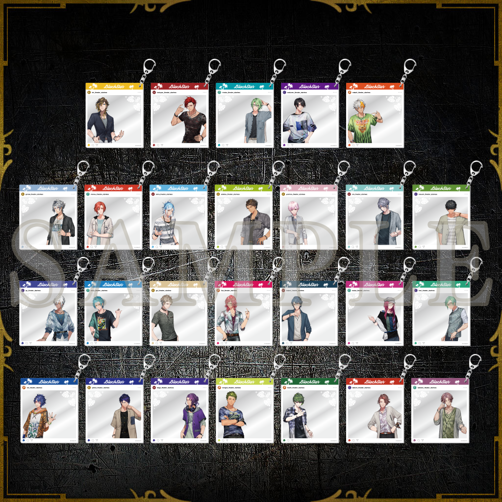 SNS風アクリルキーホルダー 夏私服ver. – ブラックスター -Theater