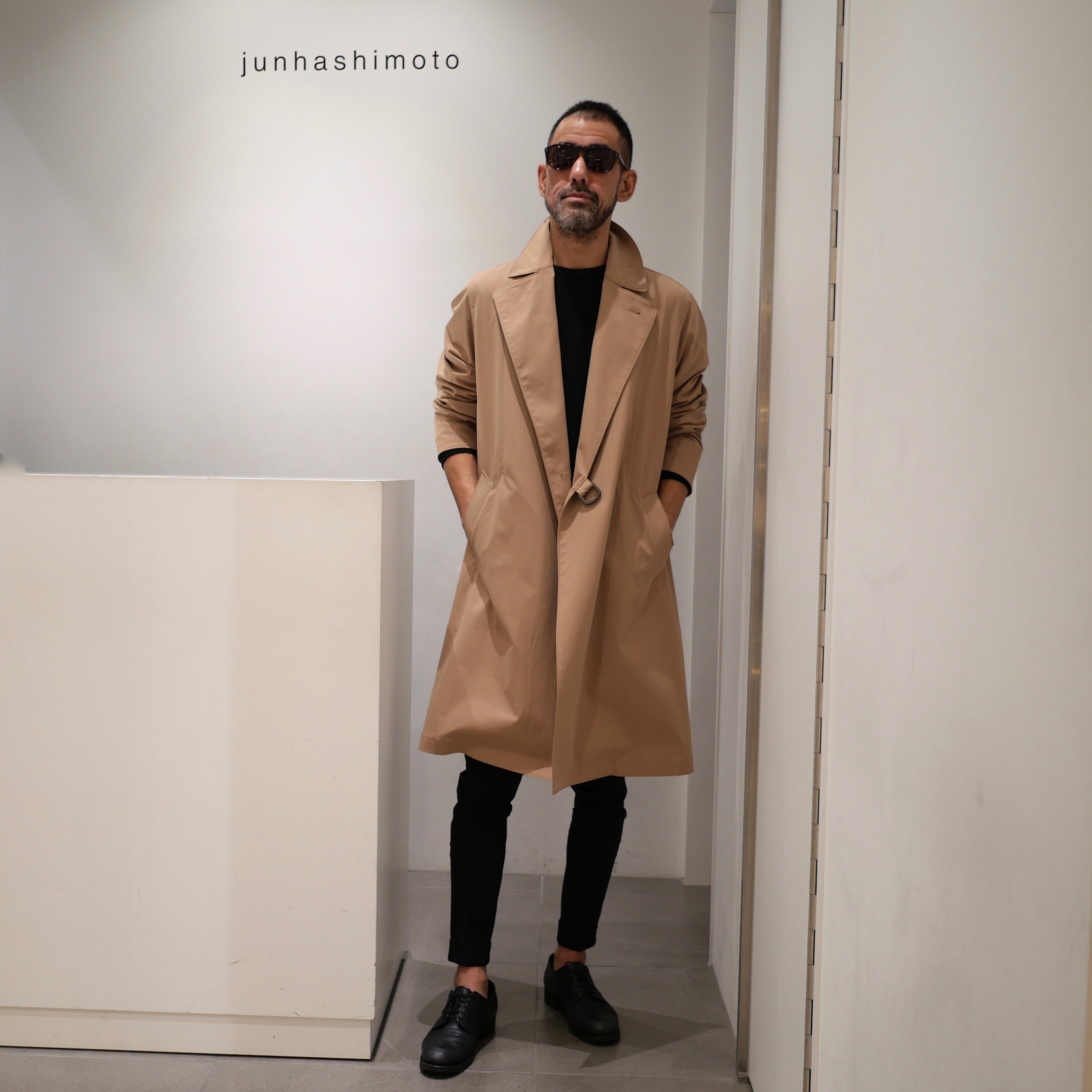 TIELOCKEN COAT -BEIGE- | junhashimoto