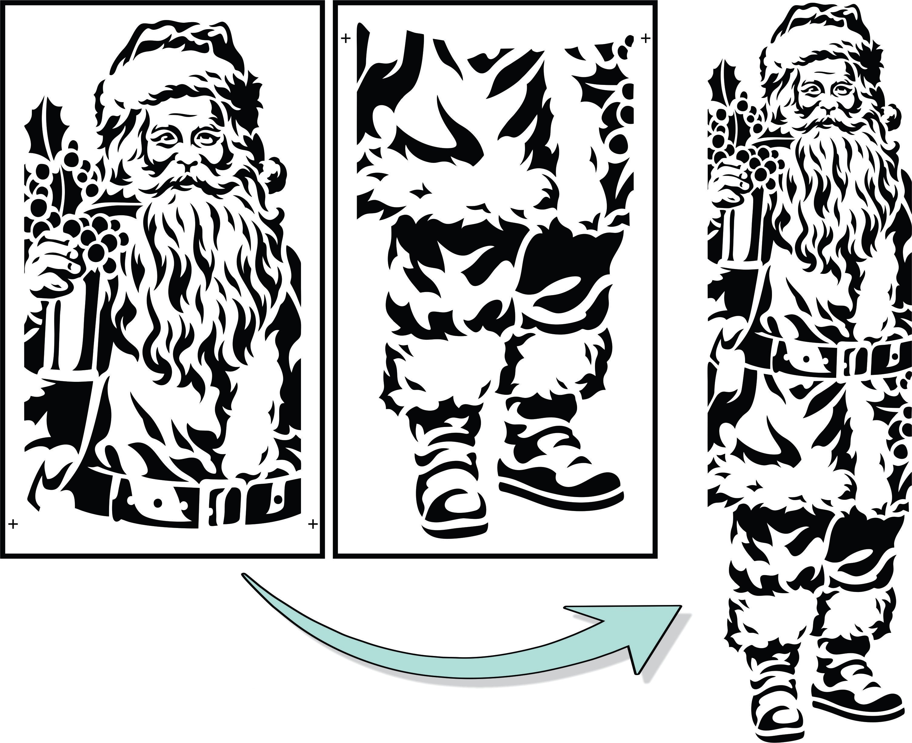 Santa Claus Porch Sign | JRV Stencils – Jami Ray Vintage