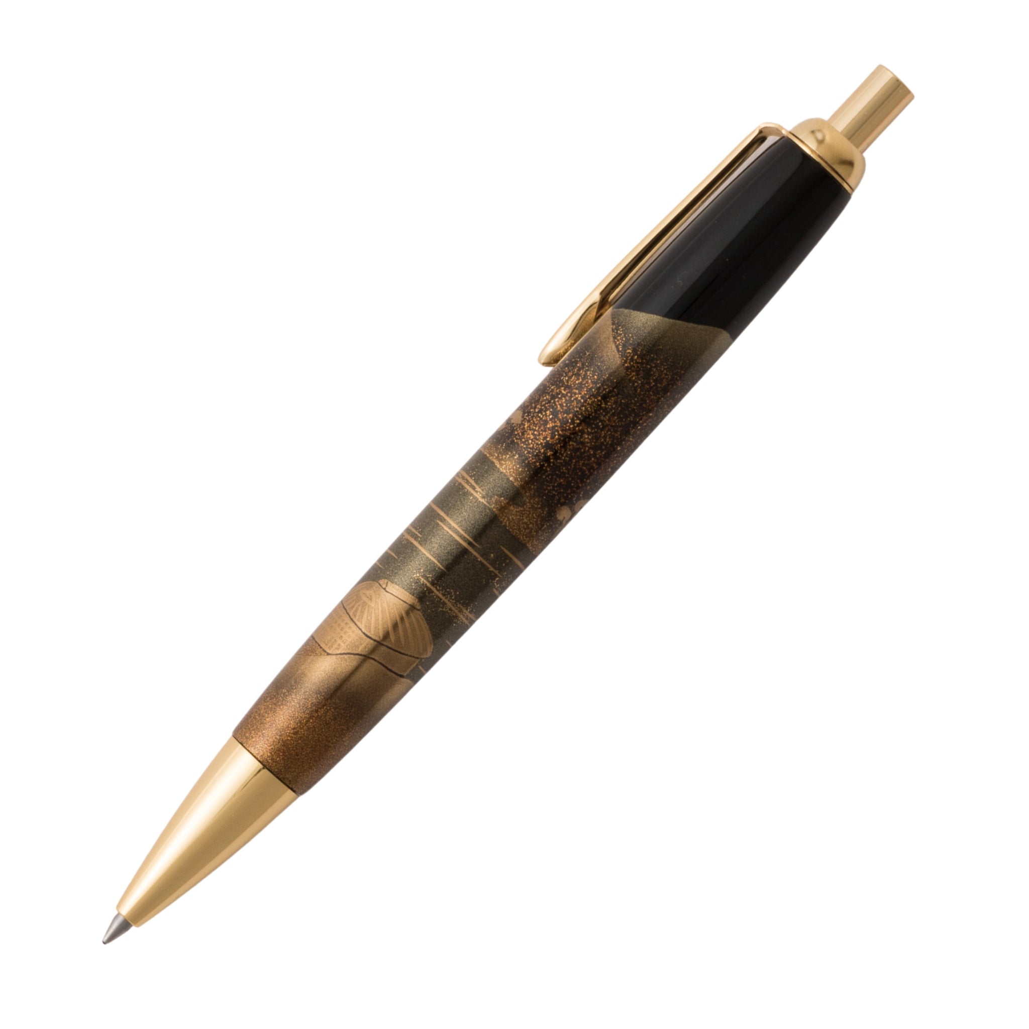 輪島塗 ボールペン | 山水蒔絵 | 黒 | 大藤漆器店