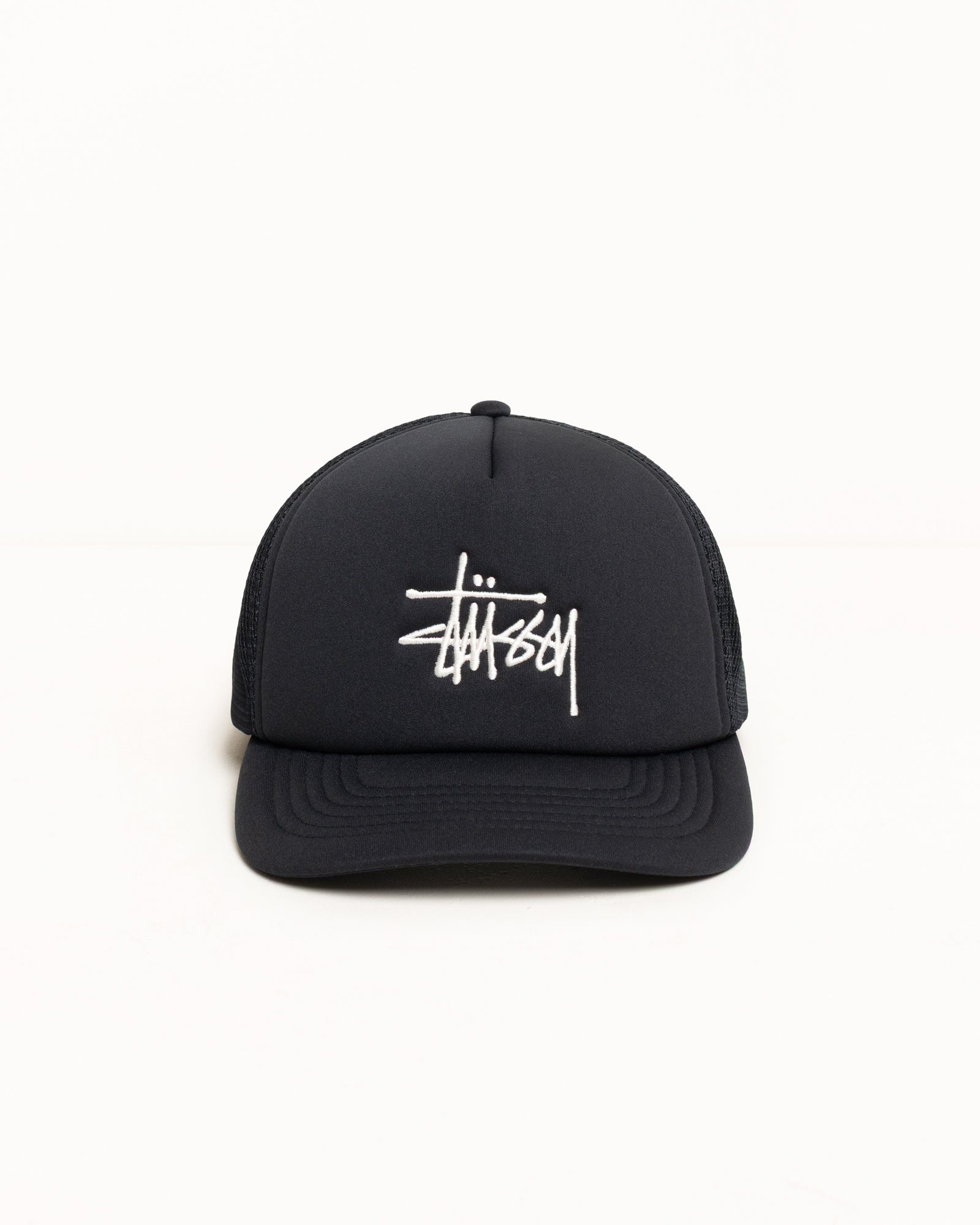 Trucker Big Basic Snapback – Black | Headwear | Stüssy Japan