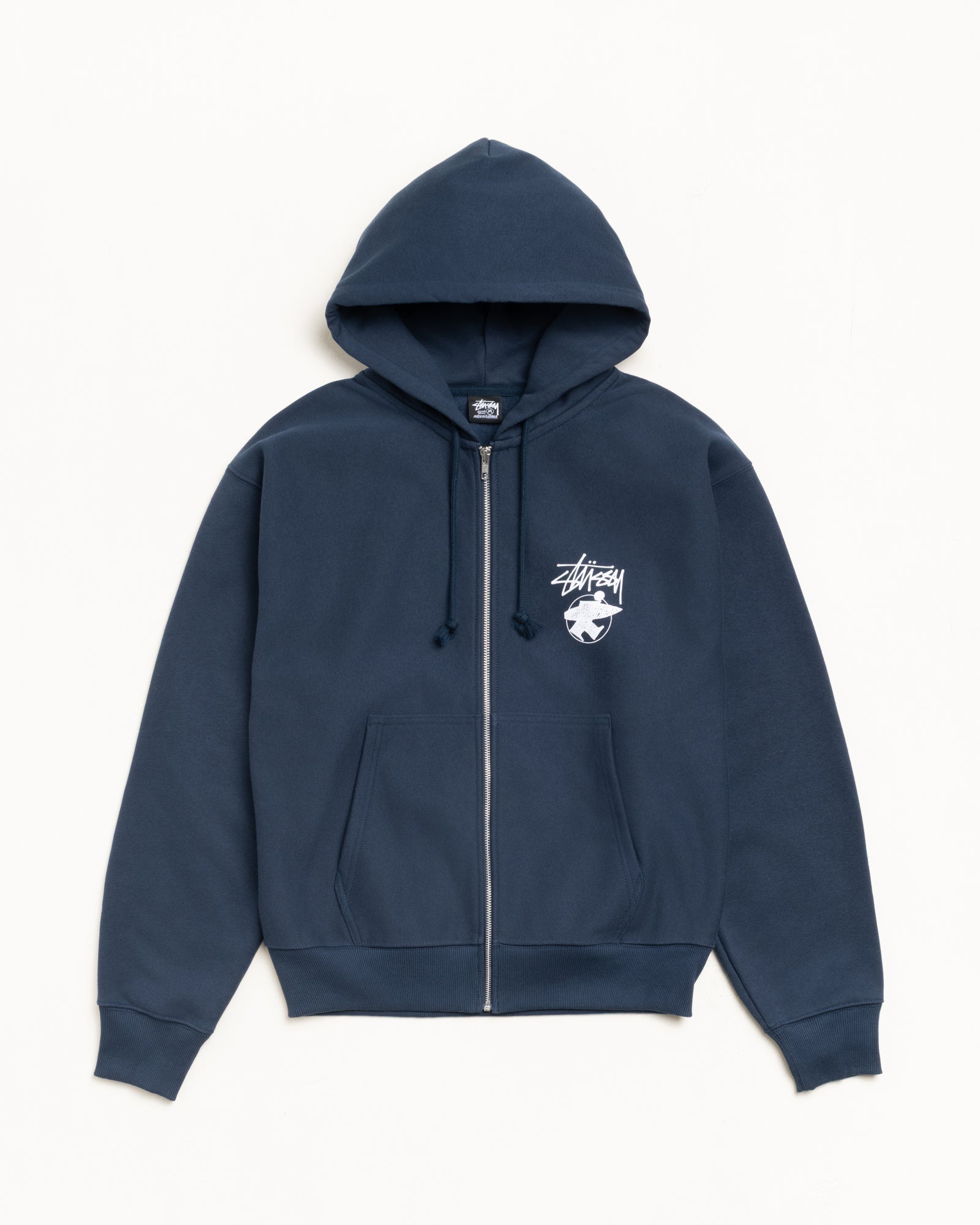 Long Haul Zip Hoodie – Navy | Sweats | Stüssy Japan