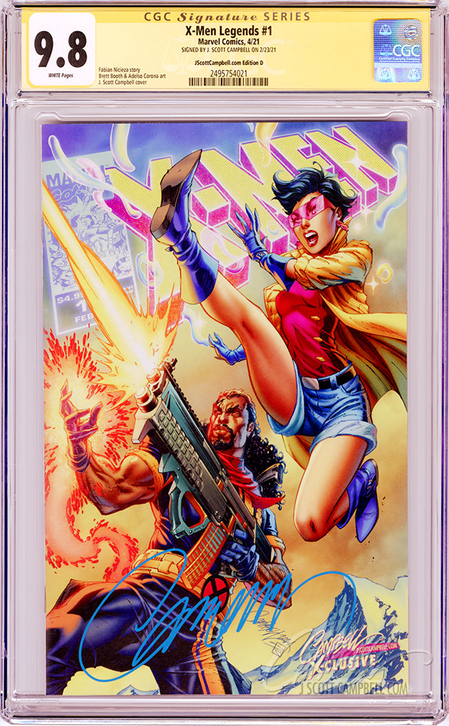 CGC 9.8 SS X-Men Legends #1 JSC EXCLUSIVE cover D