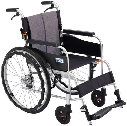 ミキ JTN-1 サニタリ 自走式車椅子 車いす ノーパンク 折りたたみ