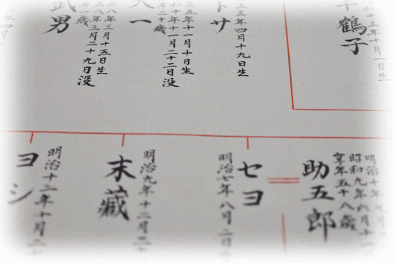 家系図 | 家系図作成新潟 『巻物家系図から和綴じ本家系図まで』