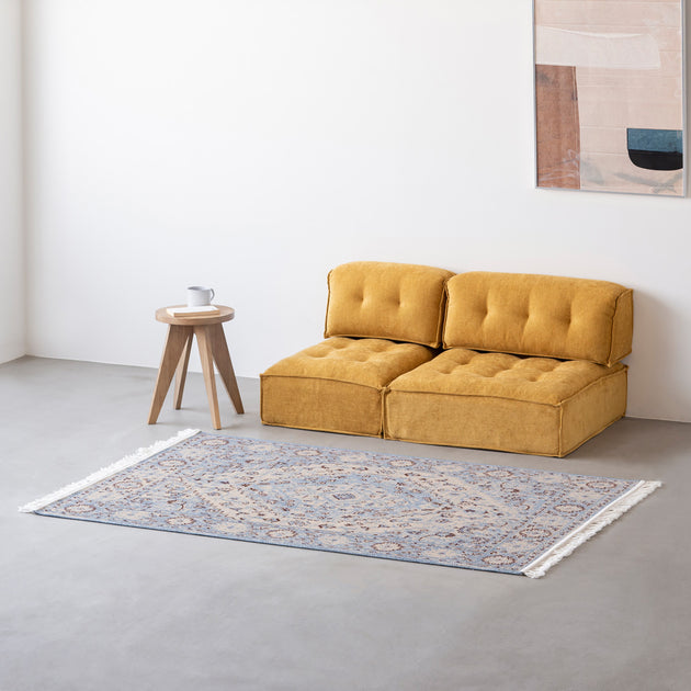 Cozy Floral Medallion Rug 120×170 – KANADEMONO