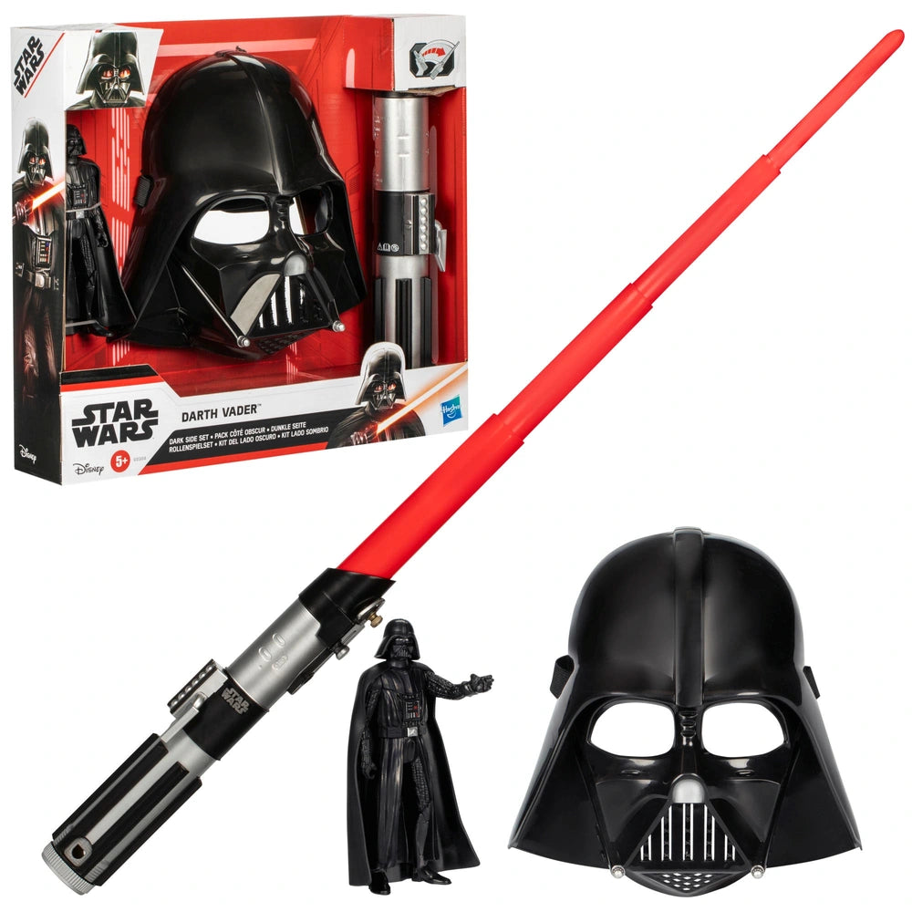 Star Wars Darth Vader Dark Side Set With Action Figure, Lightsaber And
