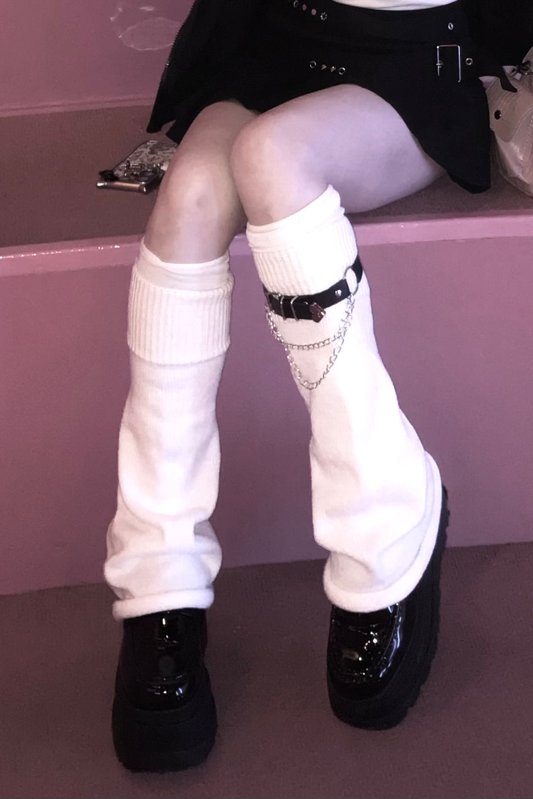 チェーンベルトルーズレッグウォーマー KR13576