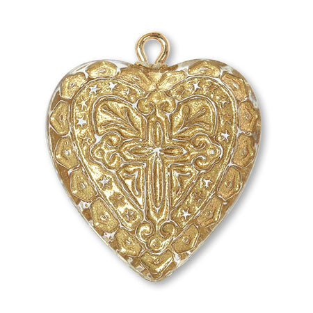 アクリル ドイツ製 ハート カン付 クリスタル/G – 貴和製作所