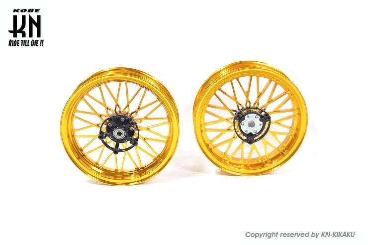 MOS 鍛造アルミホイール前後セット 【シグナスX 4/5型】ゴールド【XR